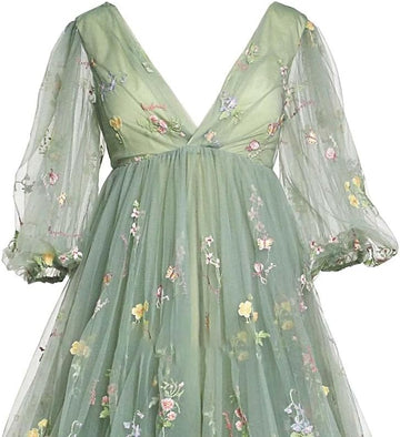 Niulatu Tulle Robe Maternity Dress for Photoshoot Ball Gown Slit Pregnancy Baby Shower HZ1007